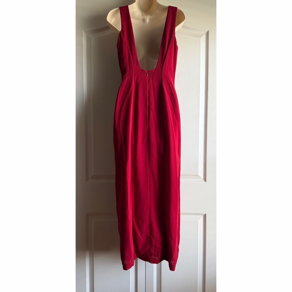 Vintage 90s Crepe Slit Dress By Trilogy Rampage Co. - Picture 5 of 8